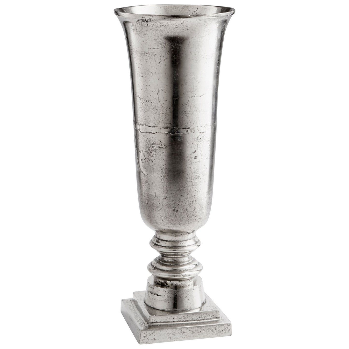 Cyan Design 10173 Relic Vase - Raw Nickel - Large