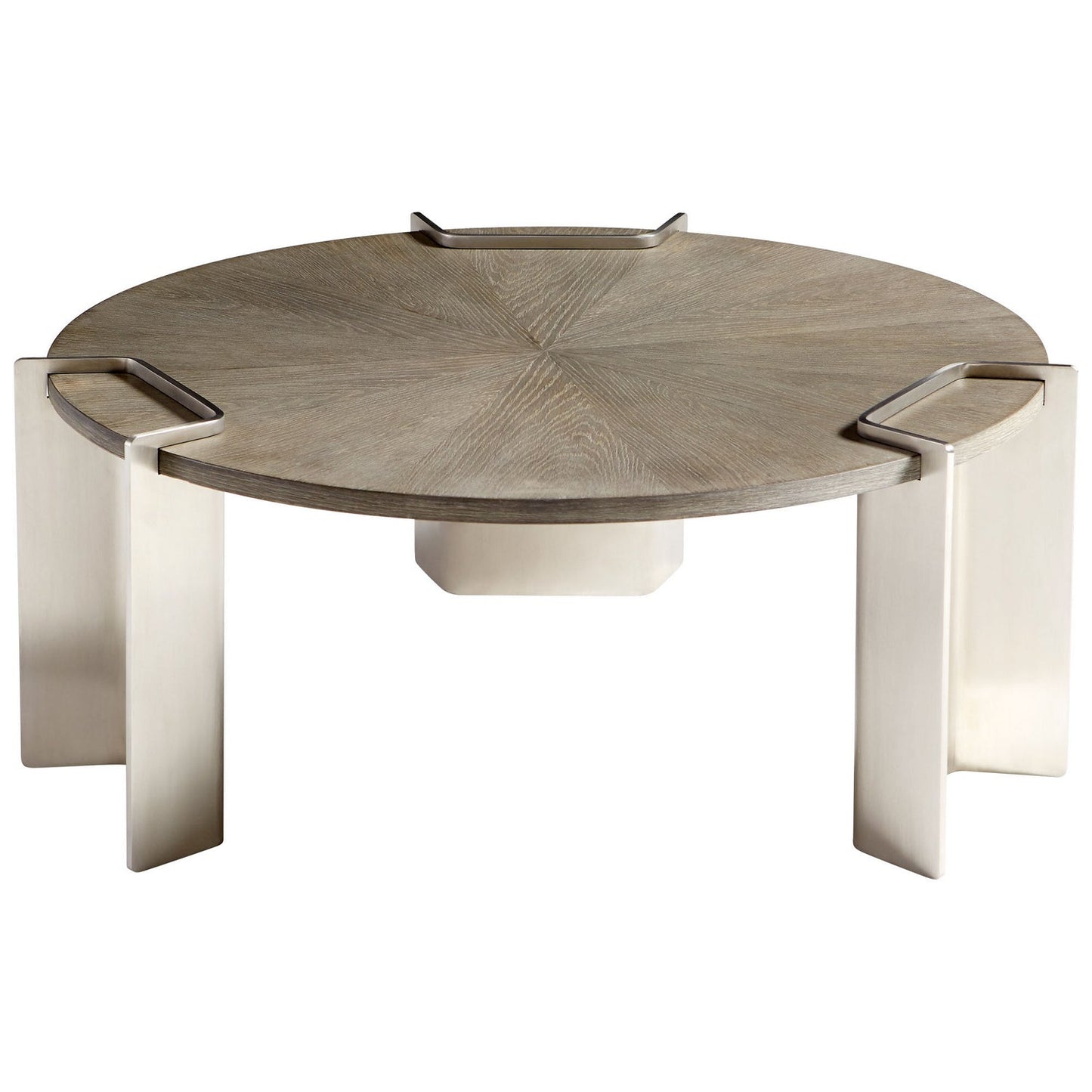 Cyan Design 10226 Arca Coffee Table - Weathered Oak And Stainless Steel