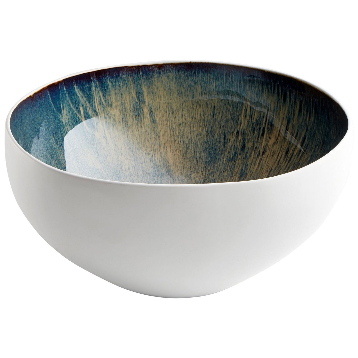 Cyan Design 10256 Android Bowl - White And Oyster - Large