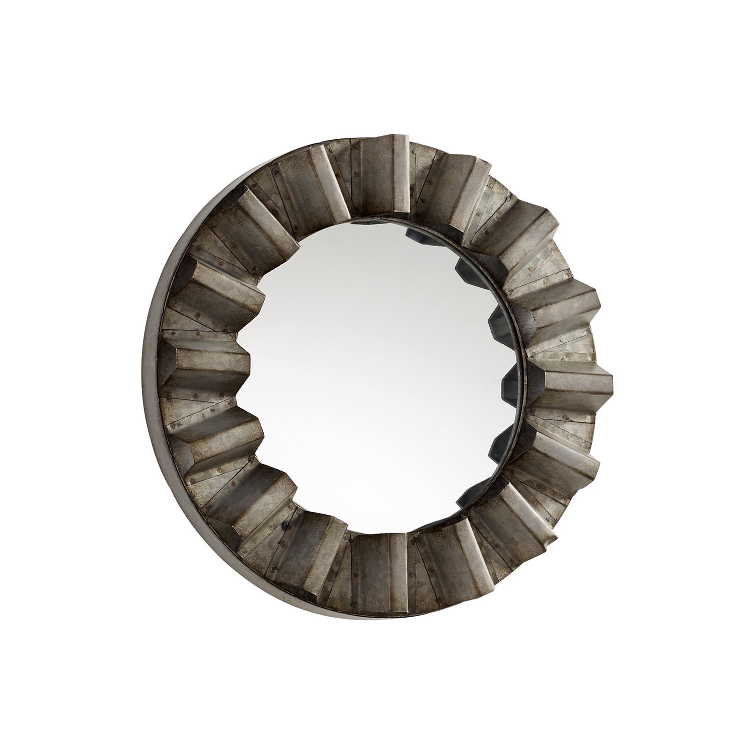 Cyan Design 10395 Argos Mirror - Galvanized - Small