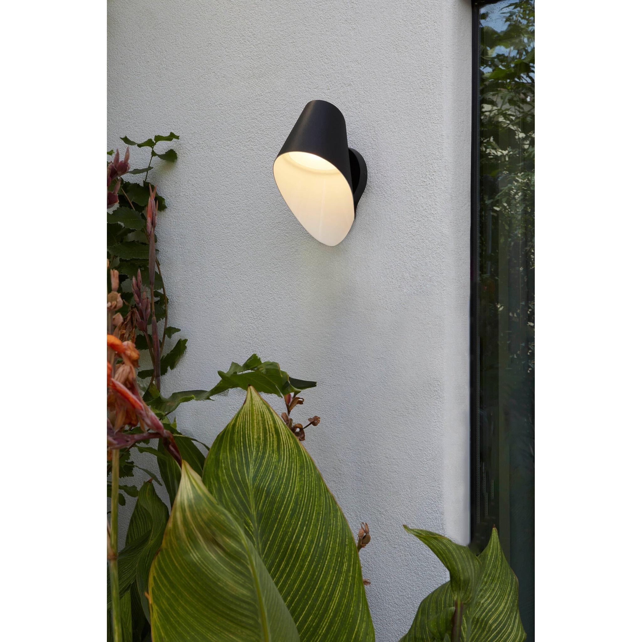 Oxygen LOTTIE 3-738-15 LED Wall Sconce Light Coastal Grade Outdoor - Black