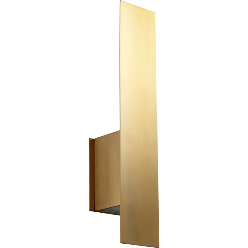 Oxygen REFLEX 3-504-40 Wall Sconce Light Fixture, ADA Compliant, Damp Rated - Aged Brass