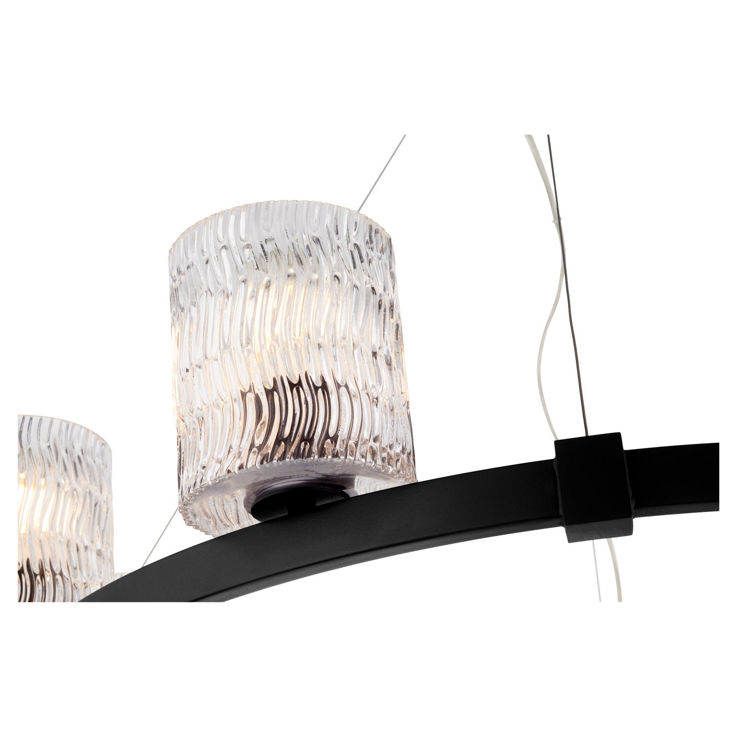 Quorum Stadium 6184-8-69 Chandelier - Textured Black