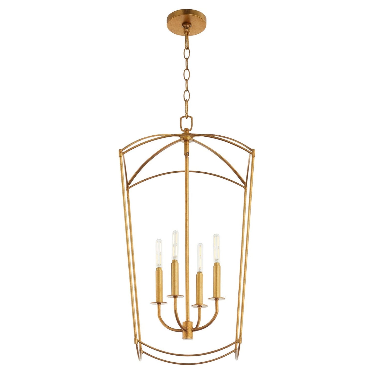 Quorum Mantle 6812-4-74 Entry - Gold Leaf