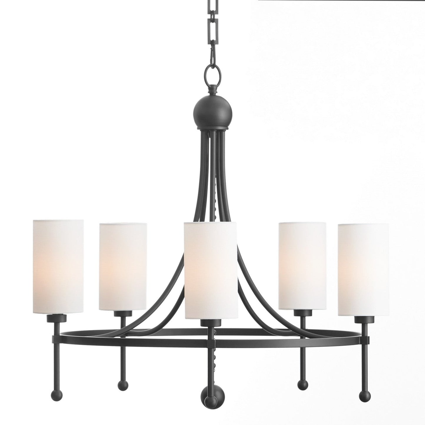Quorum Lee Boulevard 664-5-59 Chandelier - Matte Black