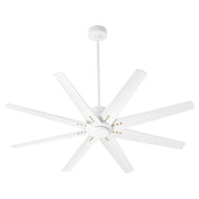 Oxygen FLEET 3-112-6 Ceiling Fan with Remote 56 Inch Eight Blade Fan - White