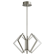 Oxygen Acadia 3-6142-24 Contemporary Modern Chandelier Light - Satin Nickel