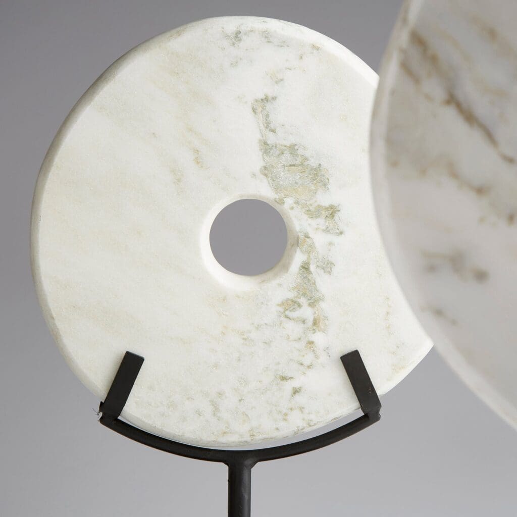 Cyan Design 02309 Disk On Stand - White - Large