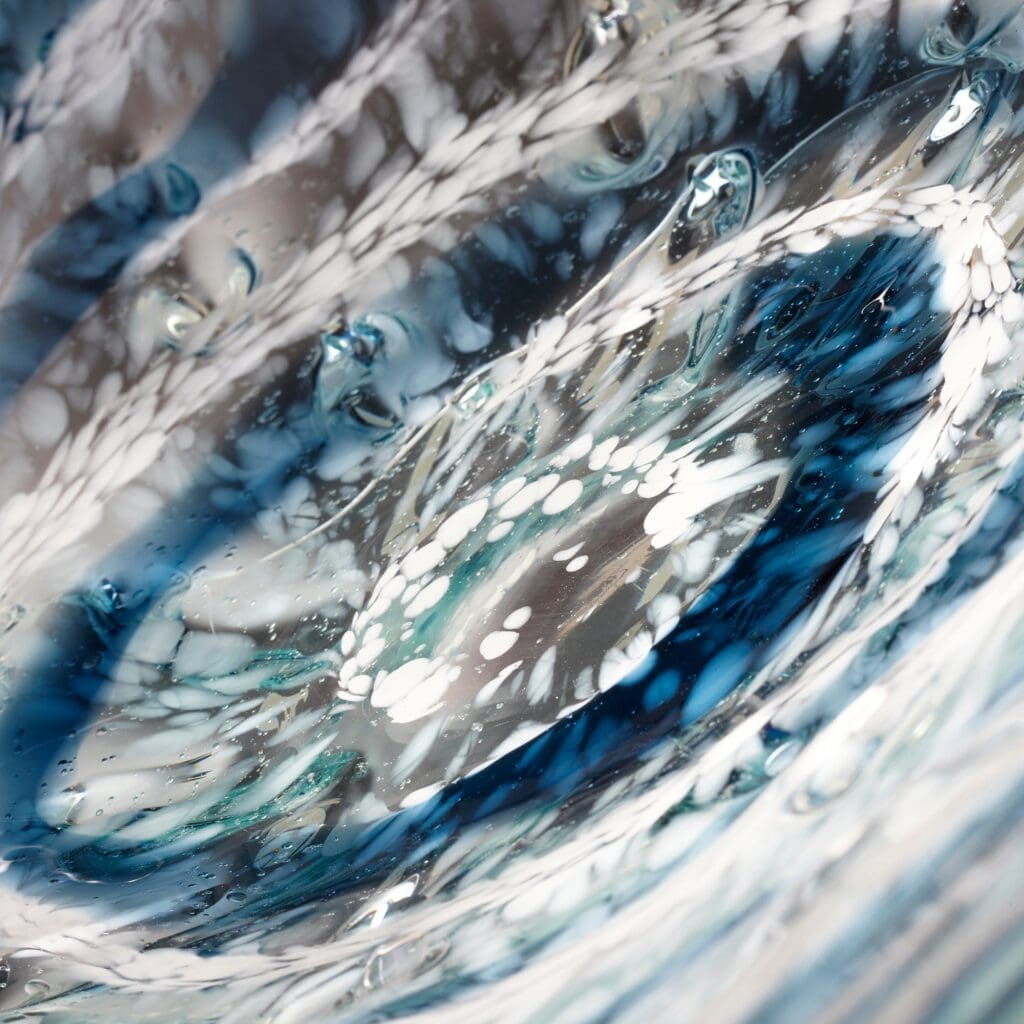 Cyan Design 05362 Abyss Plate - Blue & Clear