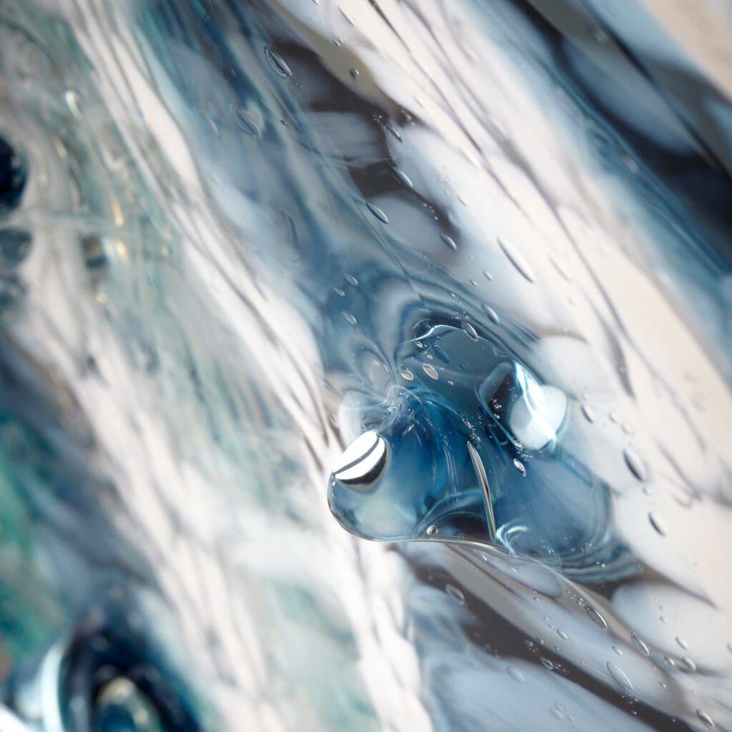 Cyan Design 05362 Abyss Plate - Blue & Clear