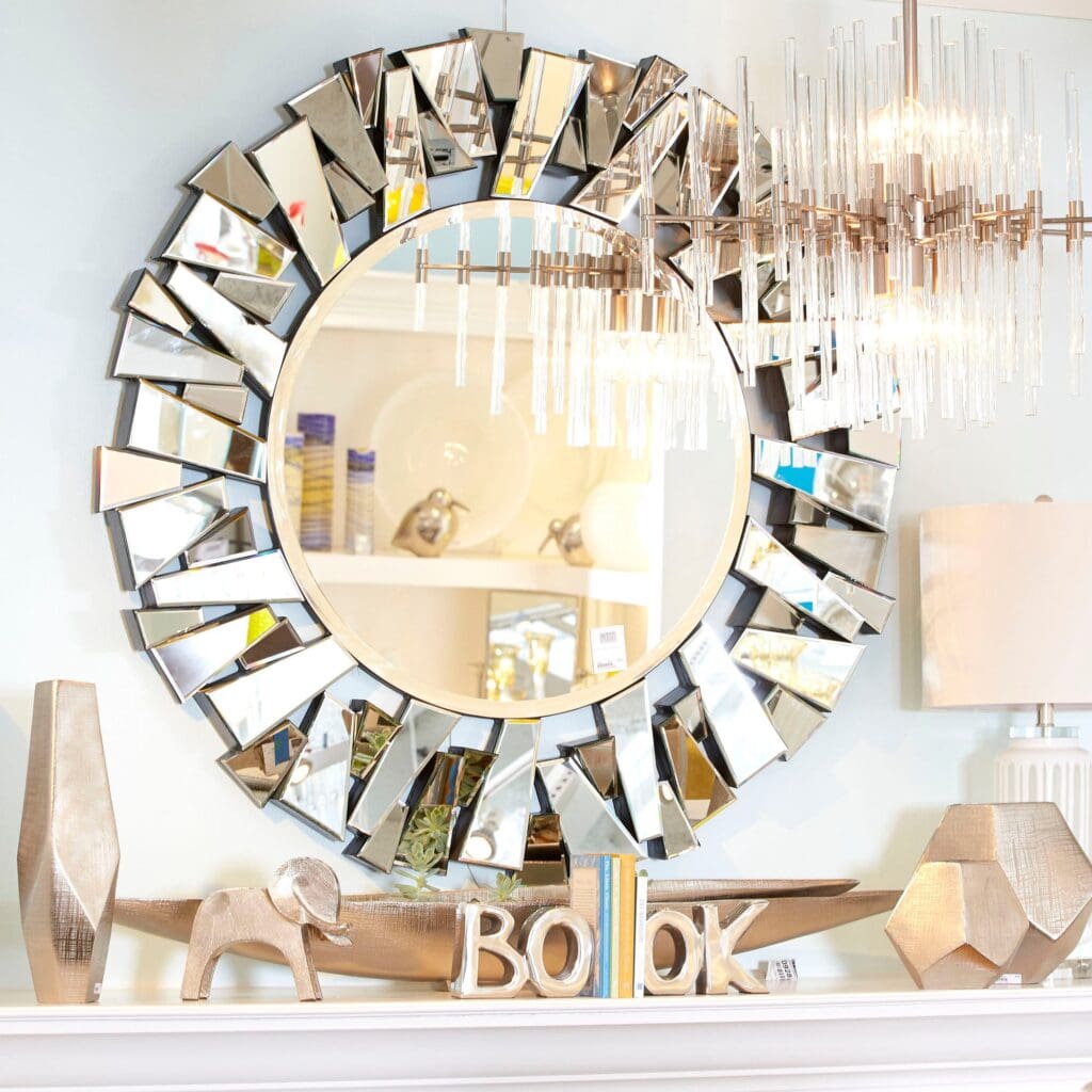 Cyan Design 05938 Cityscape Circle Mirror - Clear
