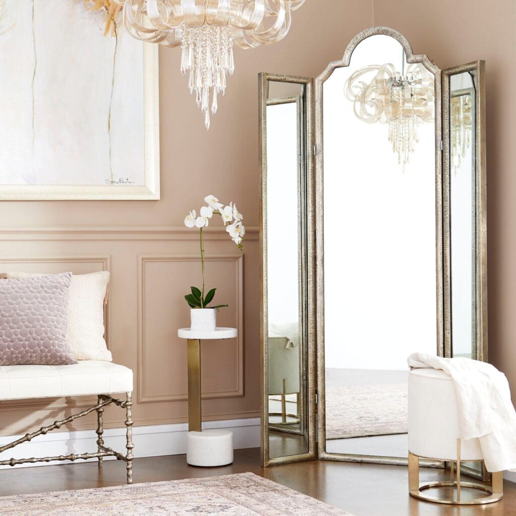Cyan Design 07940 Percy Floor Mirror - Silver