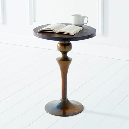 Cyan Design 08297 Gully Side Table - Bronze And Blue - Small