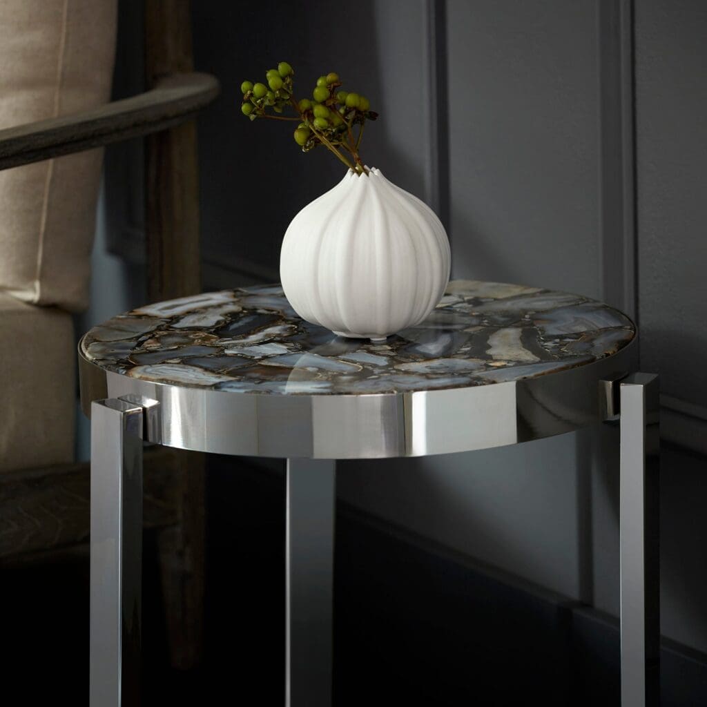 Cyan Design 08985 Geodance Side Table - Nickel