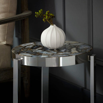 Cyan Design 08985 Geodance Side Table - Nickel