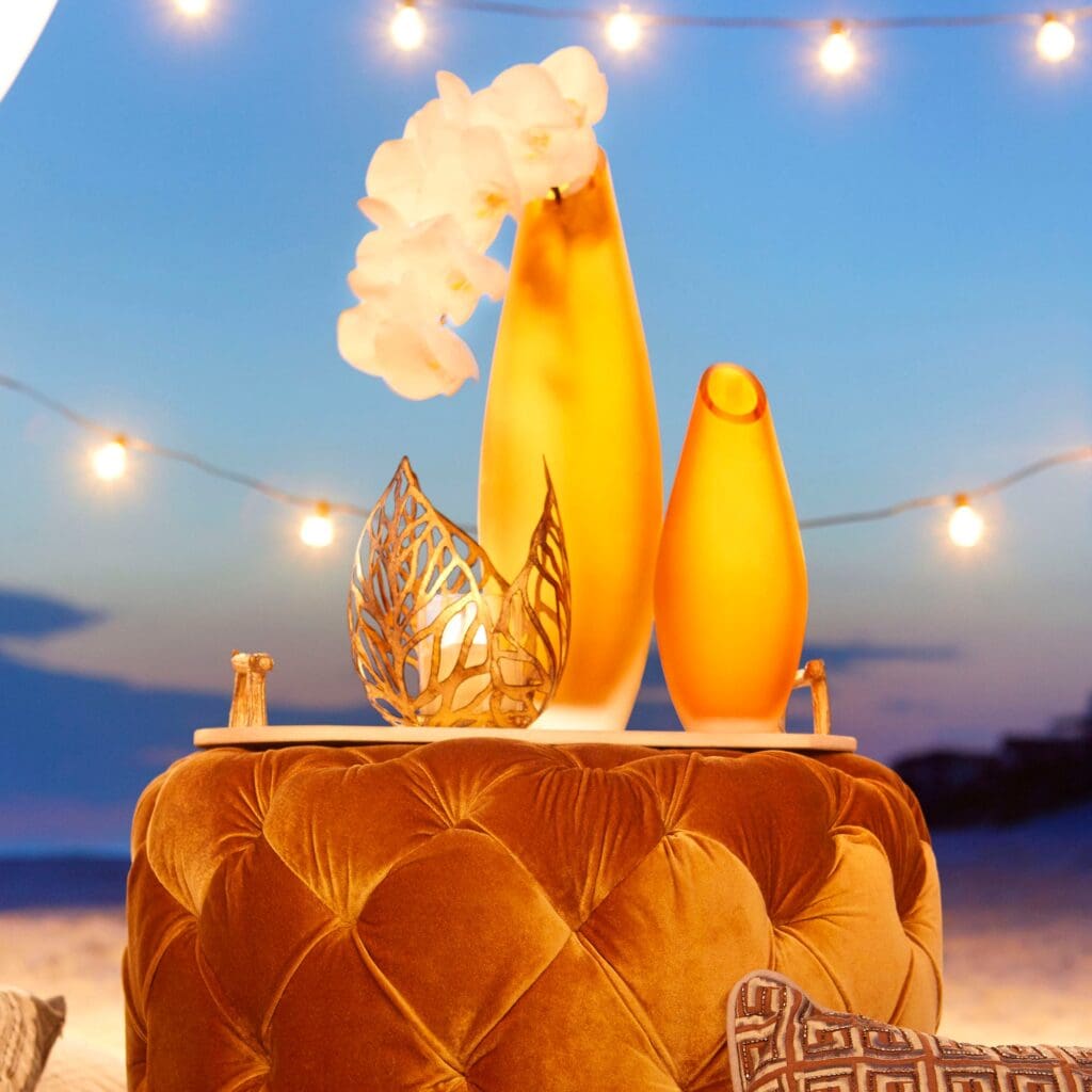 Cyan Design 09050 Sunrise Flame Candleholder - Antique Gold - Small