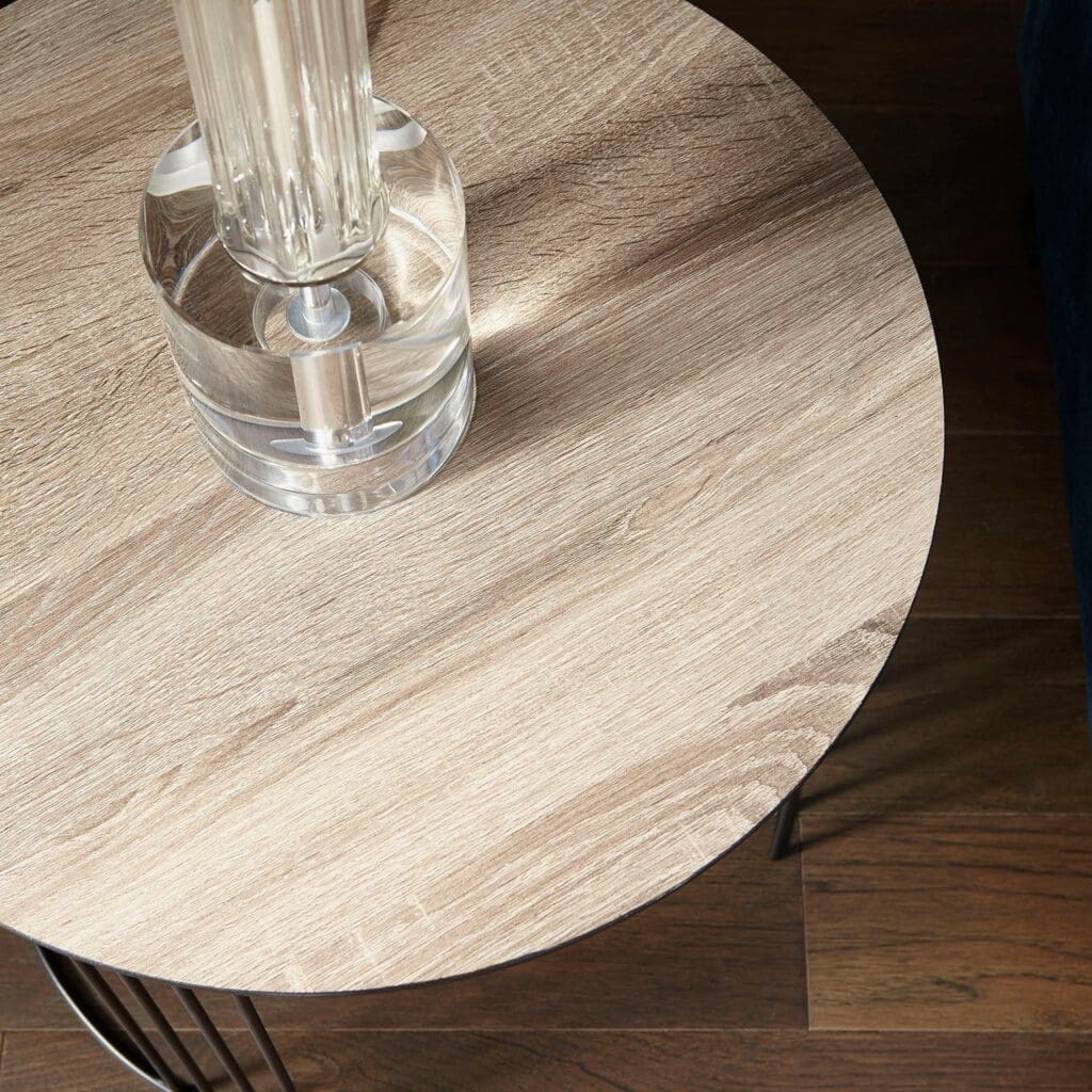 Cyan Design 09629 Electric Moon Nesting Table - Oak Veneer And Black