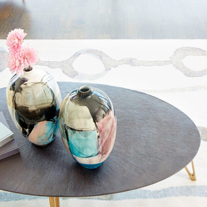 Cyan Design 09711 Quartette Coffee Table - Bronze And Brass