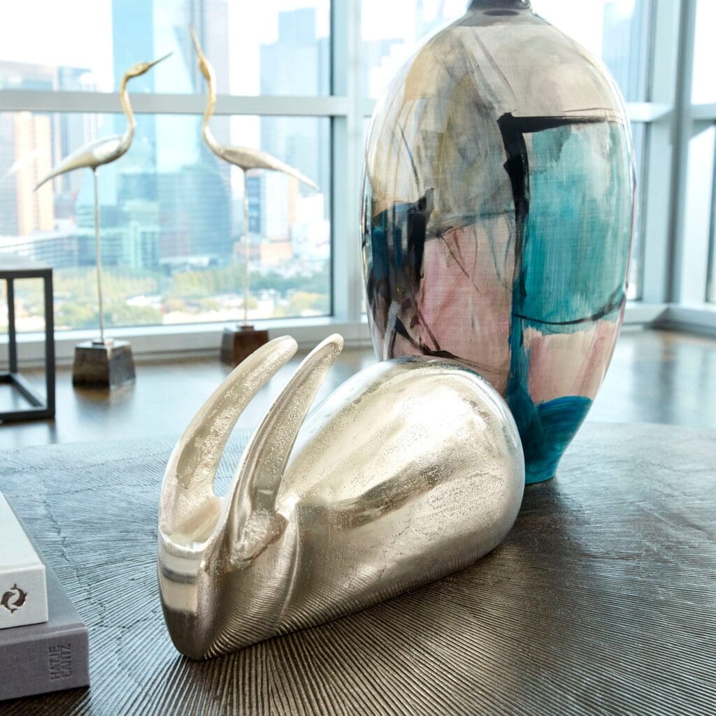 Cyan Design 09730 Randy Rabbit Sculpture #1 - Raw Nickel