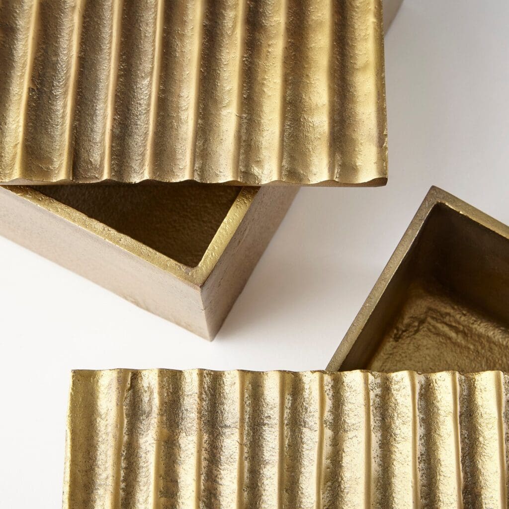 Cyan Design 09736 Bullion Container - Antique Brass - Large
