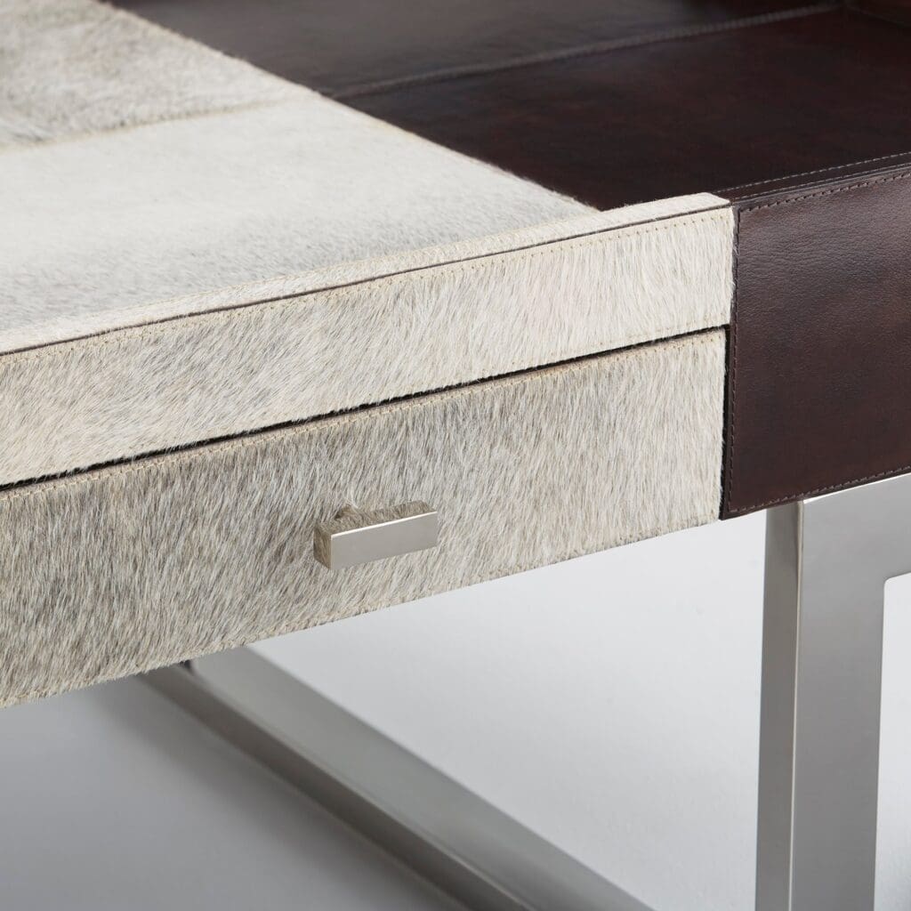 Cyan Design 09754 Curtis Coffee Table - Stainless Steel And Brown