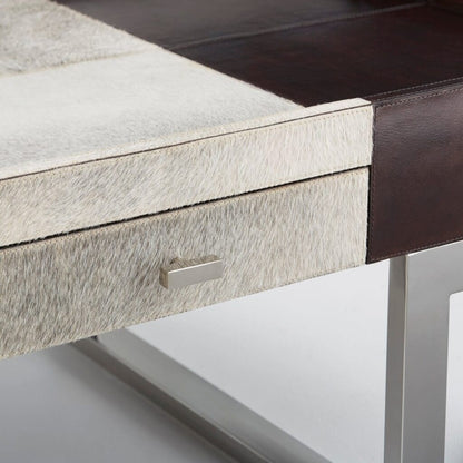 Cyan Design 09754 Curtis Coffee Table - Stainless Steel And Brown