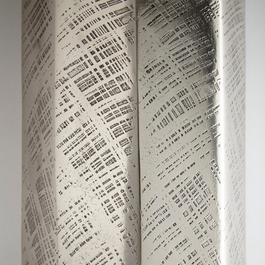 Cyan Design 09820 Danielle Vase - Antique Silver - Large