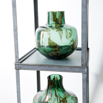 Cyan Design 09849 Calabasas Etagere - Galvanized Metal And Brown