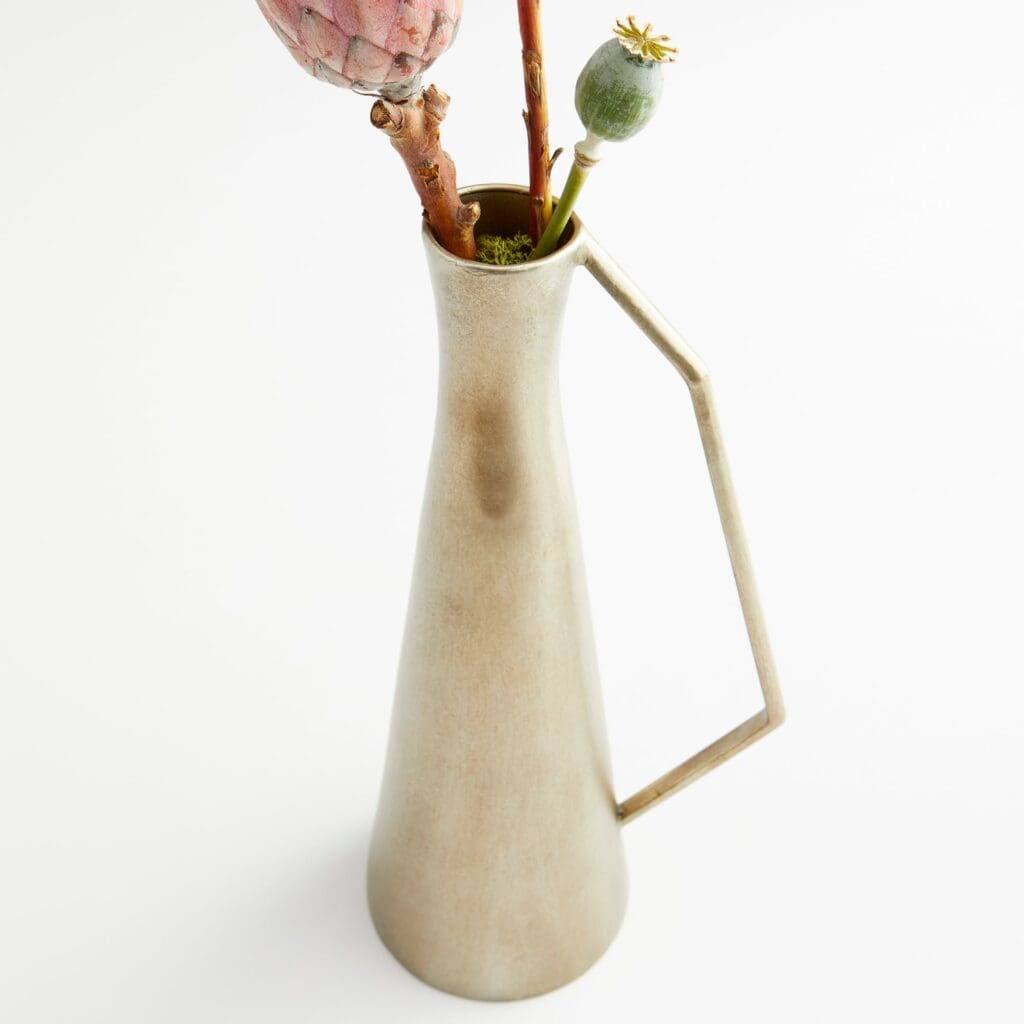 Cyan Design 09861 Dhaka Vase - Nickel - Small