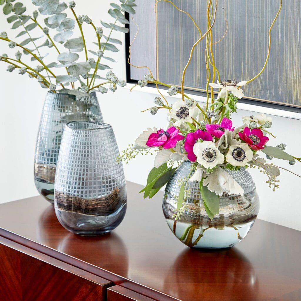 Cyan Design 09971 Axiom Vase - Clear And Glitter Gold - Large