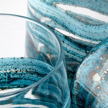 Cyan Design 09984 Rogue Vase - Blue & Gold Dust