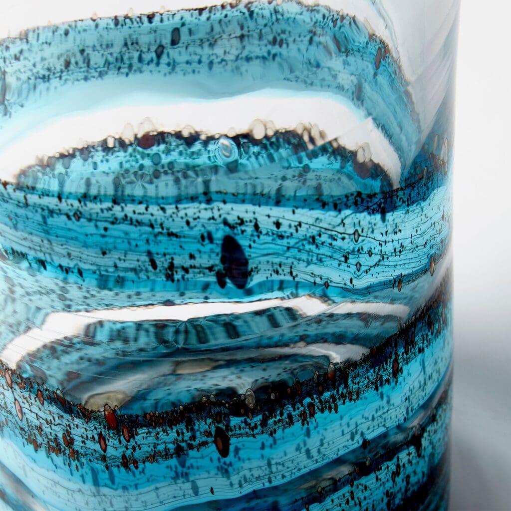 Cyan Design 09985 Rogue Vase - Blue & Gold Dust - Large