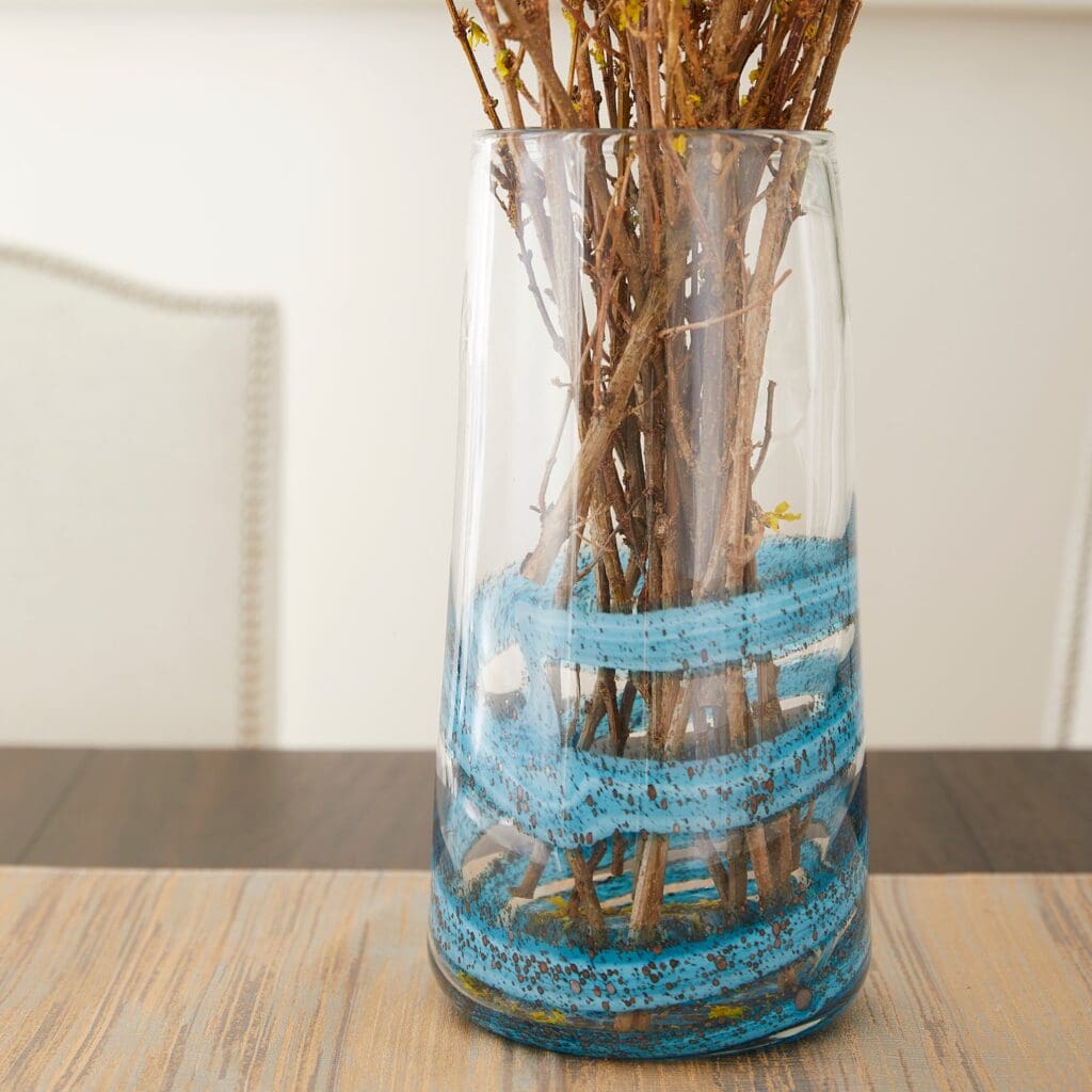 Cyan Design 09985 Rogue Vase - Blue & Gold Dust - Large