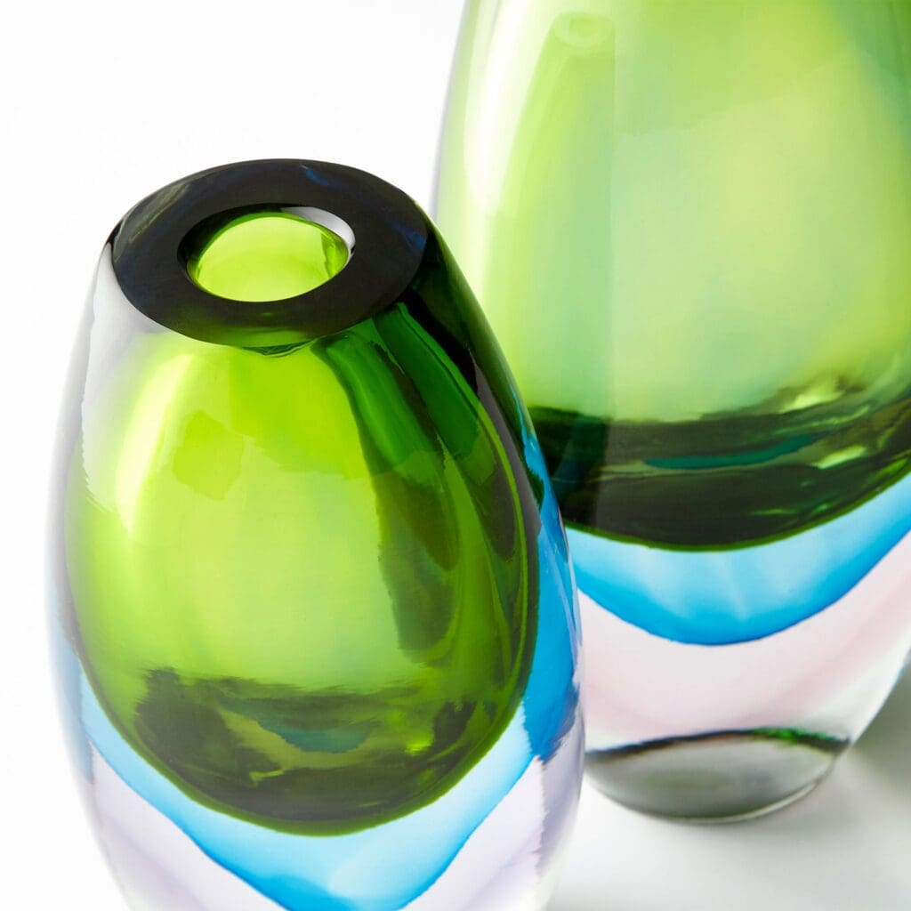 Cyan Design 10023 Canica Vase - Blue And Green - Small