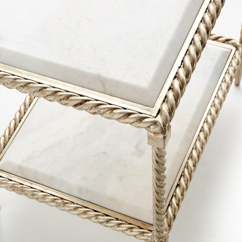 Cyan Design 10052 Westminster Side Table - Silver Leaf