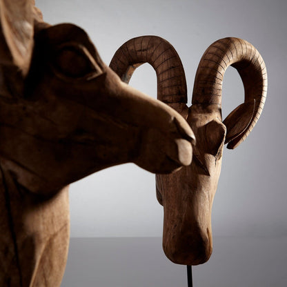 Cyan Design 10075 Ibex Sculpture - Natural