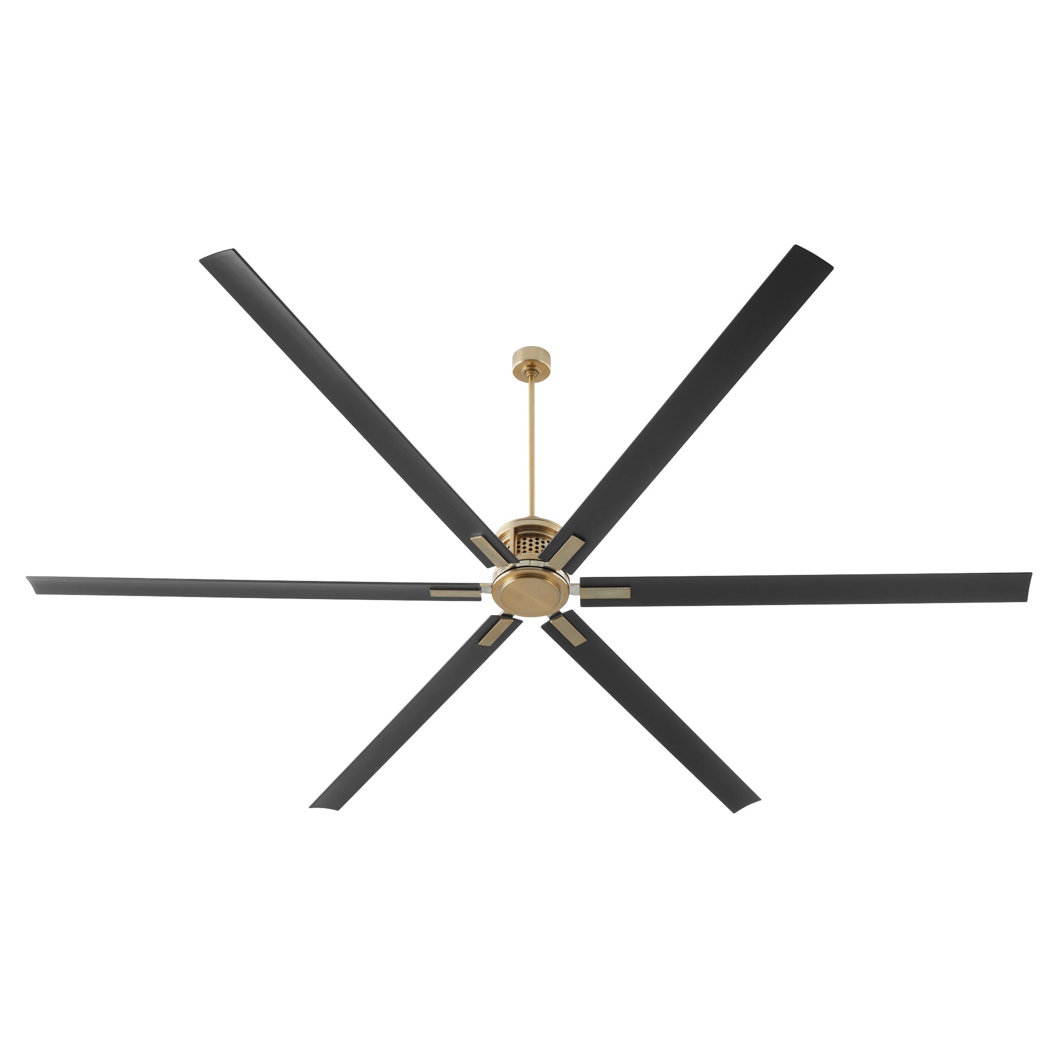 Quorum Zeus 101206-80 Patio Fan - Aged Brass