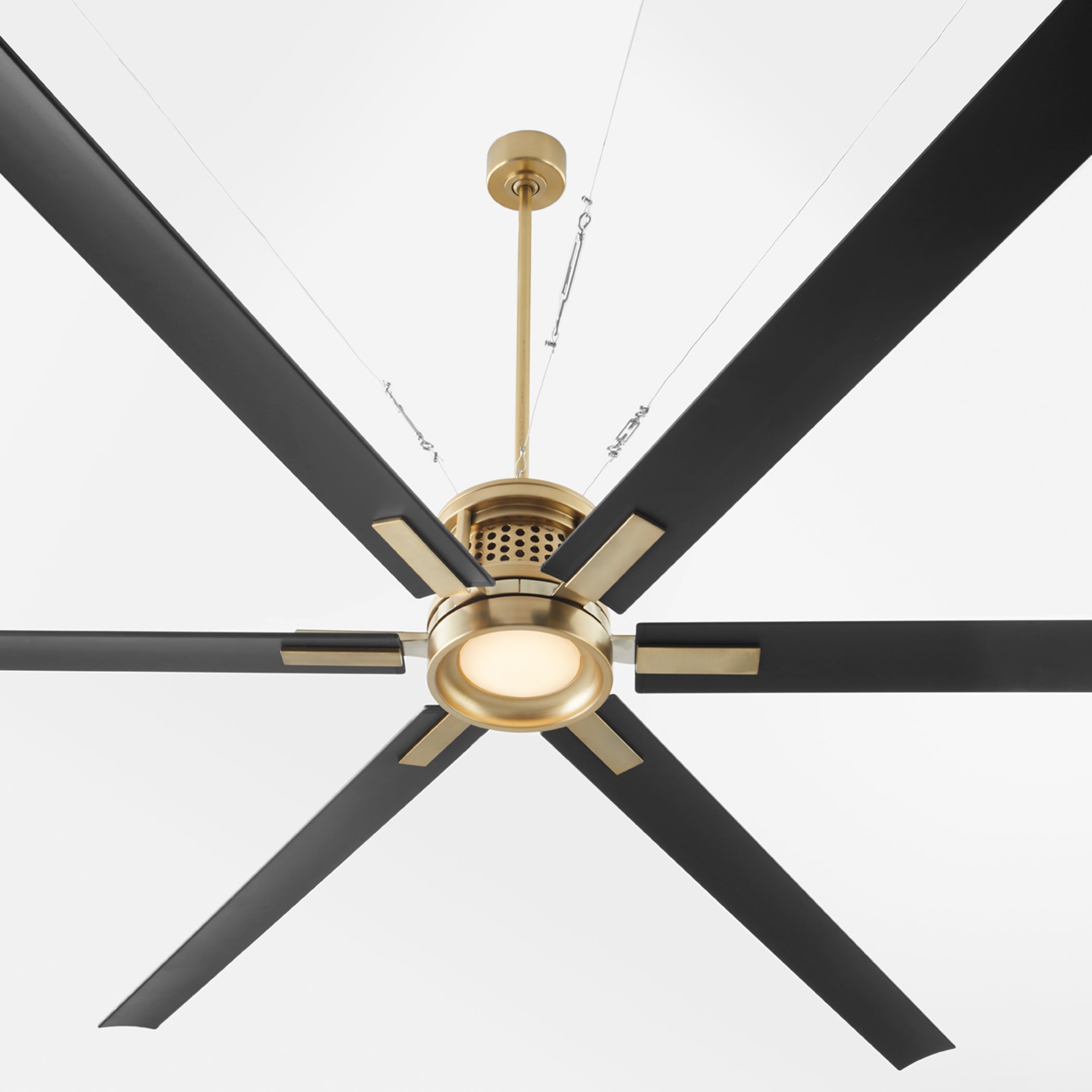 Quorum Zeus 101206-80 Patio Fan - Aged Brass