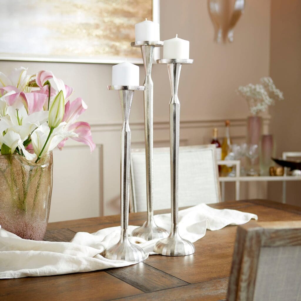 Cyan Design 10201 Reveri Candleholder - Nickel - Small