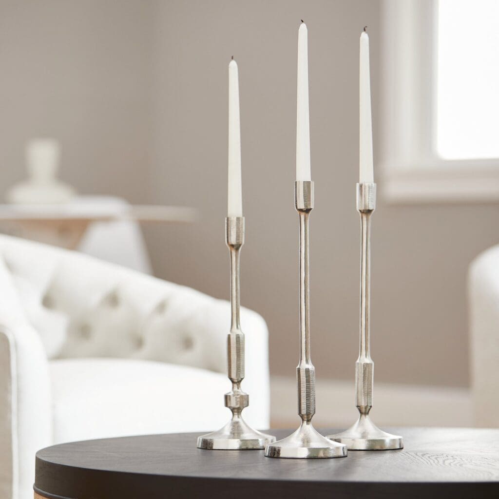 Cyan Design 10207 Cambria Candleholder - Nickel - Large