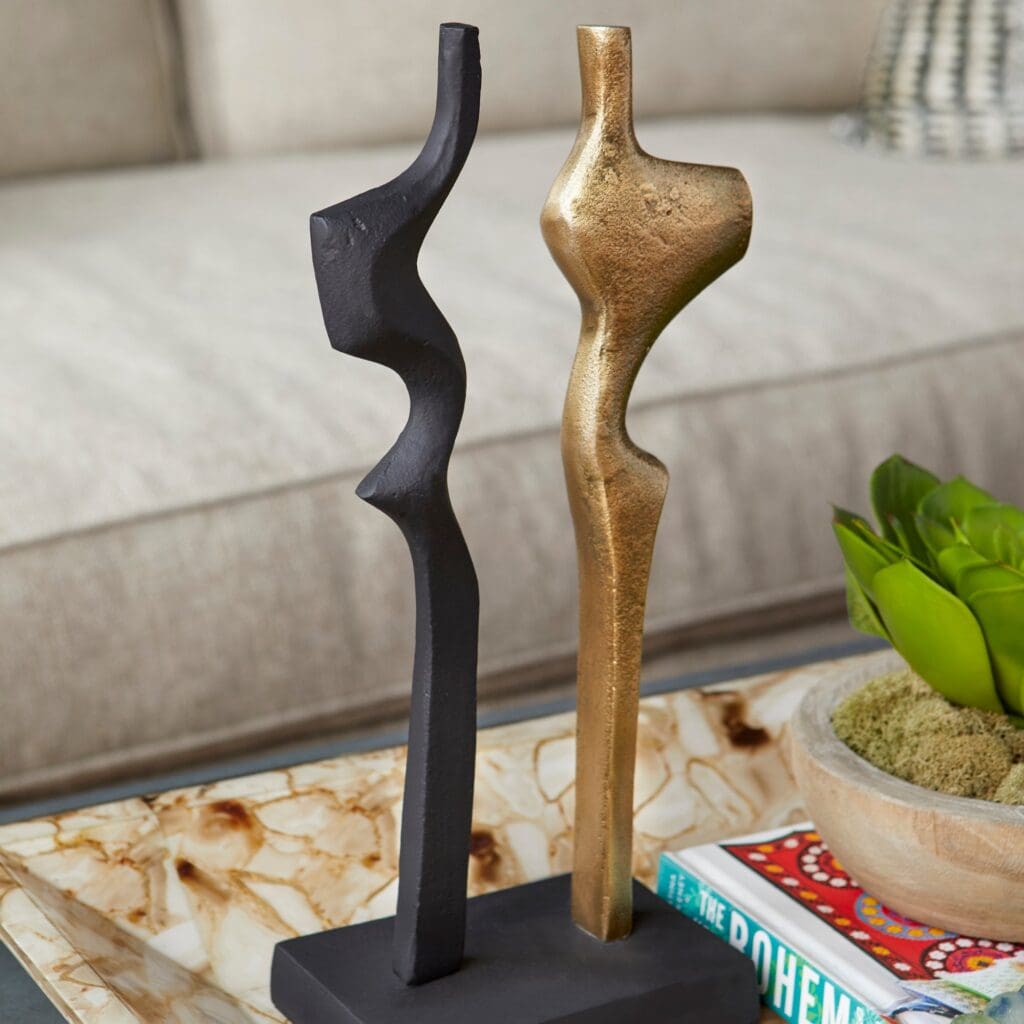Cyan Design 10219 Britons Sculpture - Antique Brass And Black