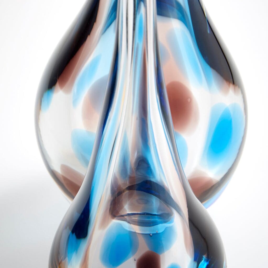 Cyan Design 10338 Pandora Vase - Amber And Blue - Large