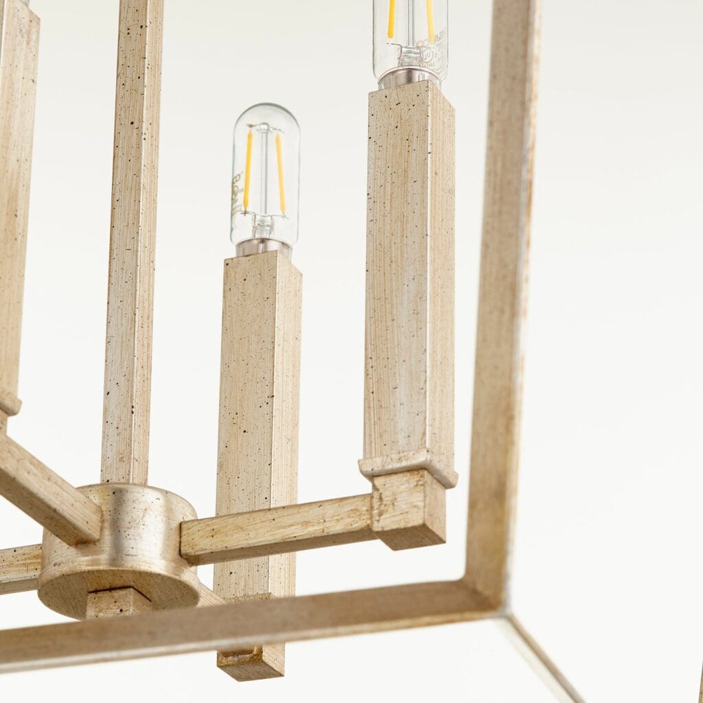 Cyan Design 10379 Hyperion Chandelier 4-Light - Aged Silver Leaf - Small