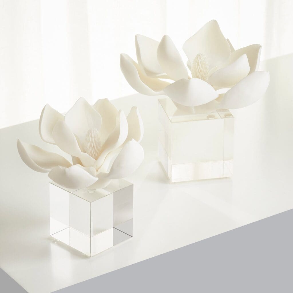 Cyan Design 10431 Oleander Sculpture - White - Small