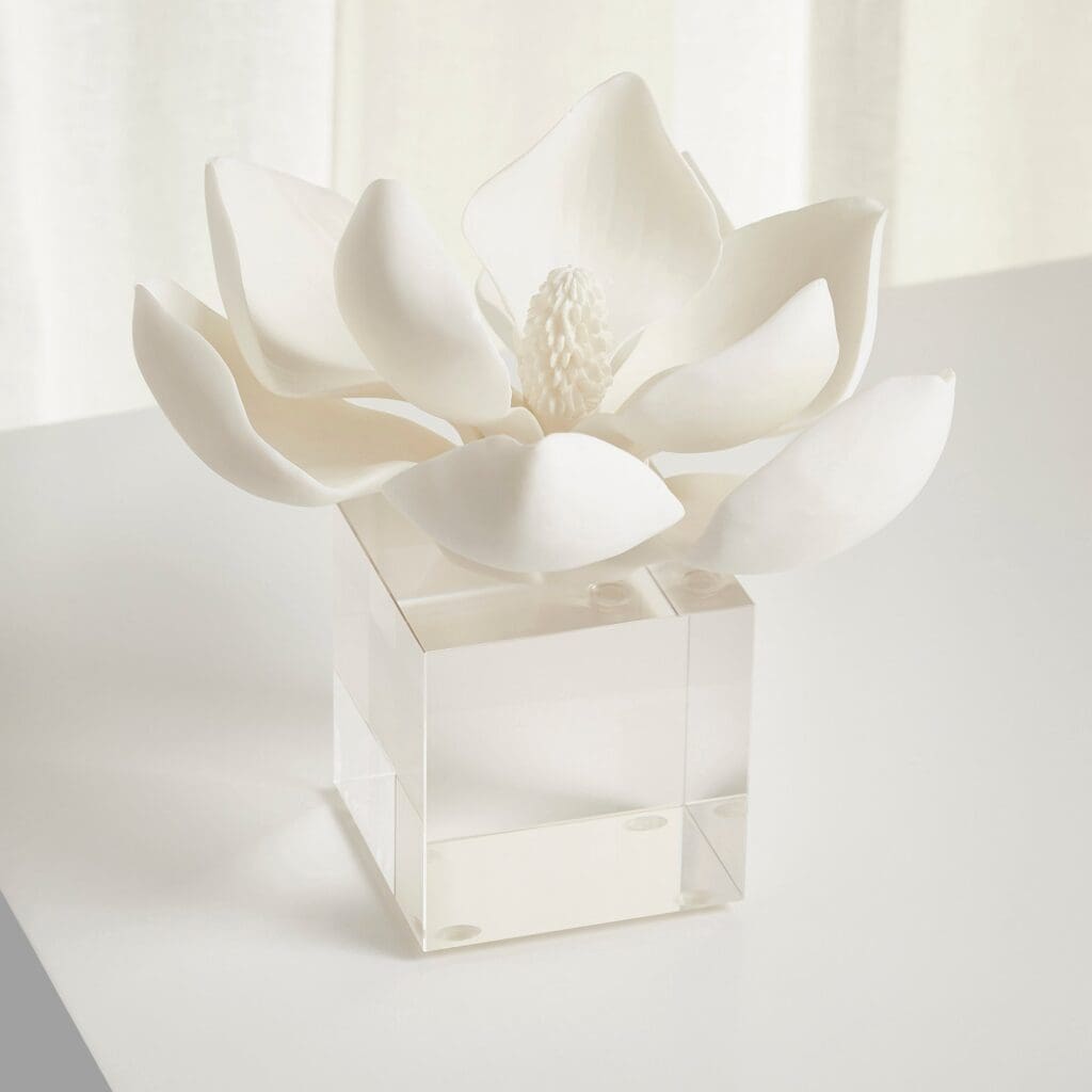 Cyan Design 10432 Oleander Sculpture - White - Medium