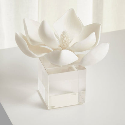 Cyan Design 10432 Oleander Sculpture - White - Medium