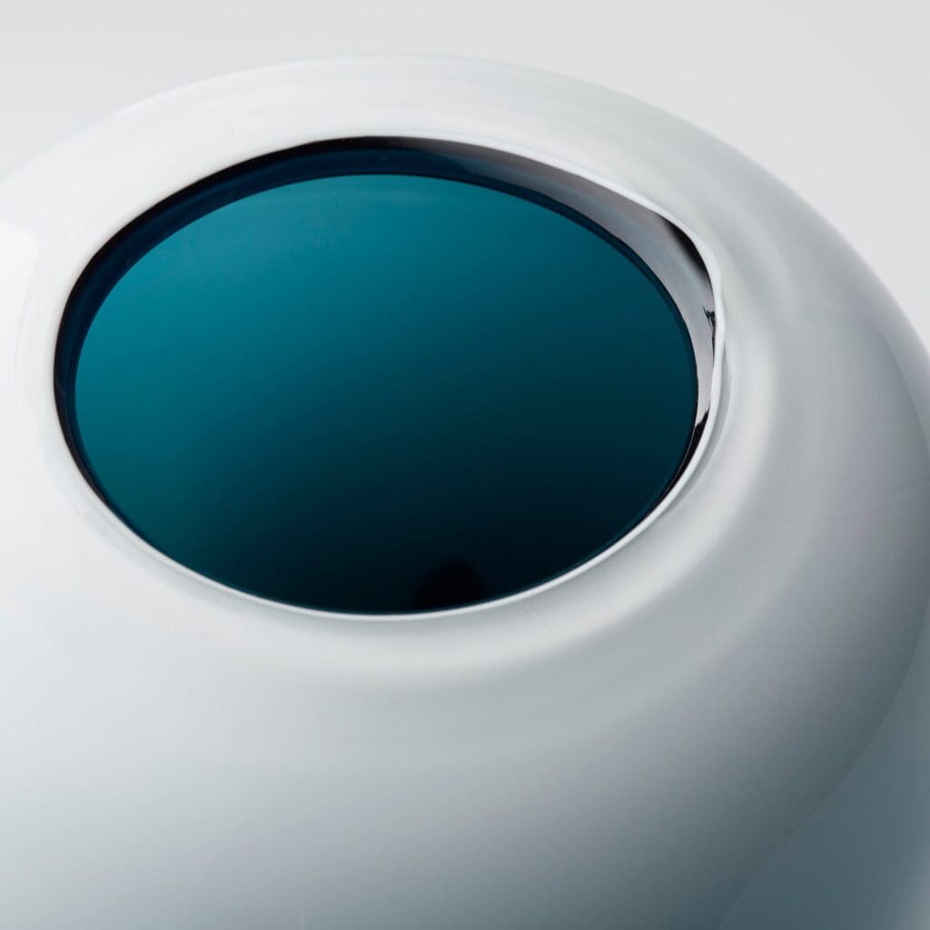 Cyan Design 10444 Deep Sky Vase - Blue And White - Small