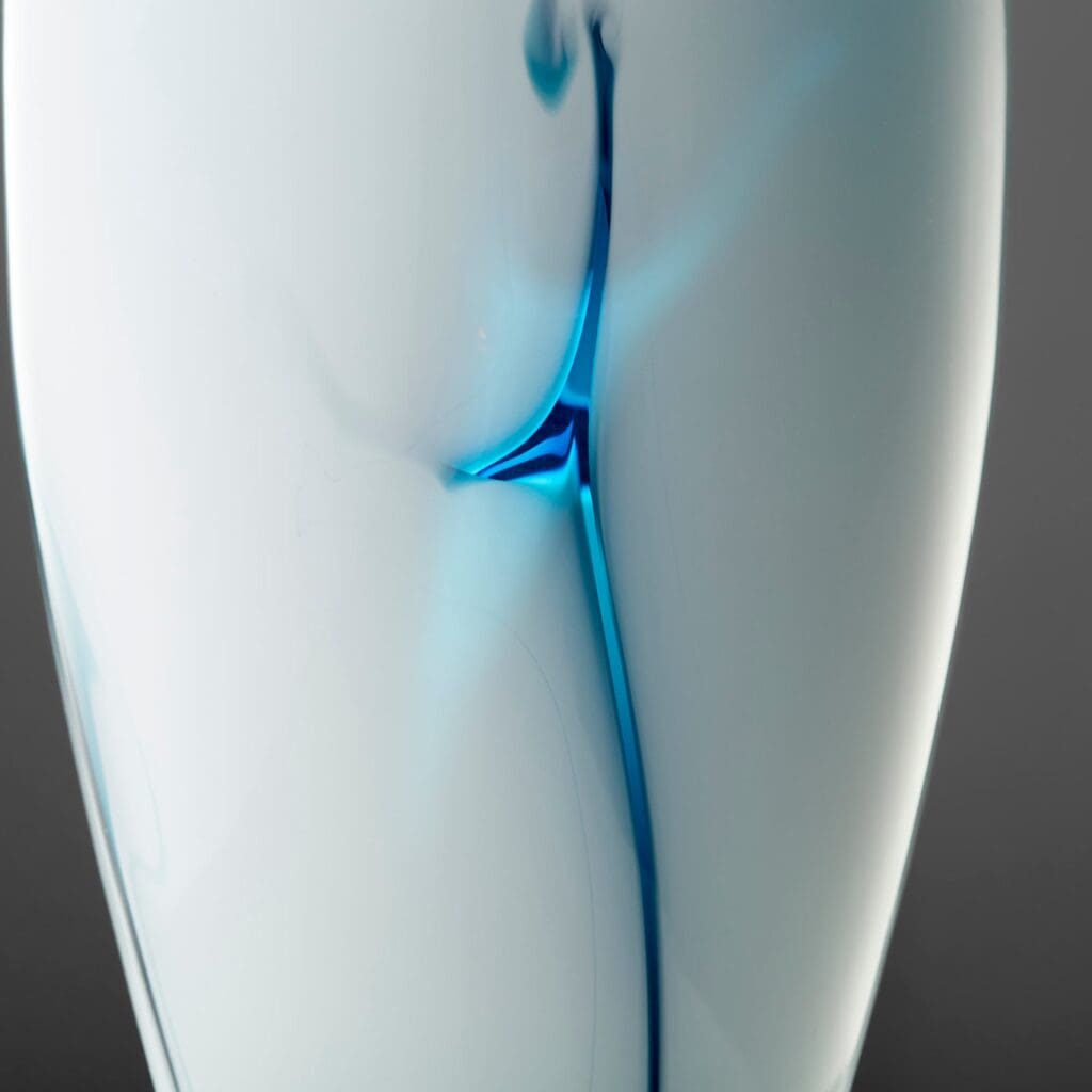 Cyan Design 10446 Deep Sky Vase - Blue And White - Large