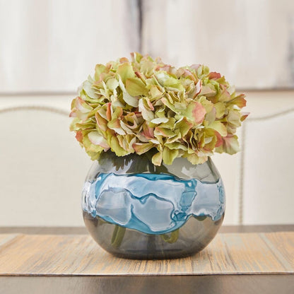 Cyan Design 10461 Mescolare Vase - Blue And White - Small