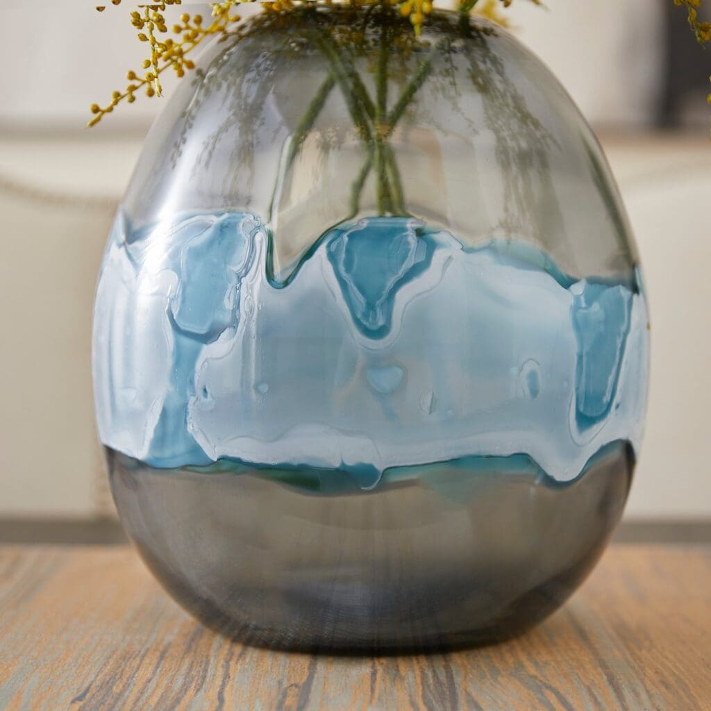 Cyan Design 10462 Mescolare Vase - Blue And White - Medium